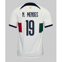 Portugal Nuno Mendes #19 Replika Bortatröja VM 2022 Kortärmad